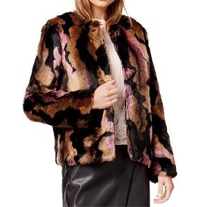 Bar III Faux Fur Coat